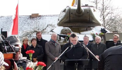 Ansprache durch den Bürgermeister der Gemeinde Letschin